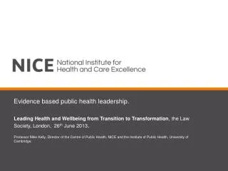 Evidence based public health leadership.