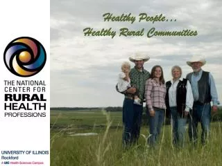 Healthy People… Healthy Rural Communities