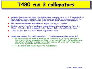 T480 run 3 collimators