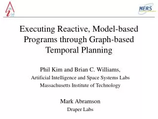 Executing Reactive, Model-based Programs through Graph-based Temporal Planning