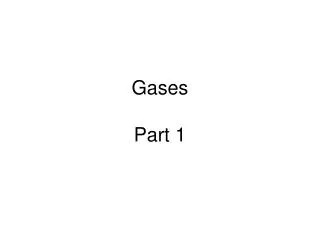 Gases Part 1