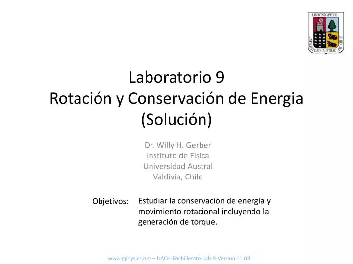 laboratorio 9 rotaci n y conservaci n de energia soluci n