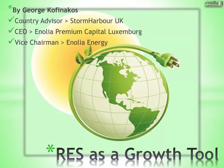 res as a growth tool