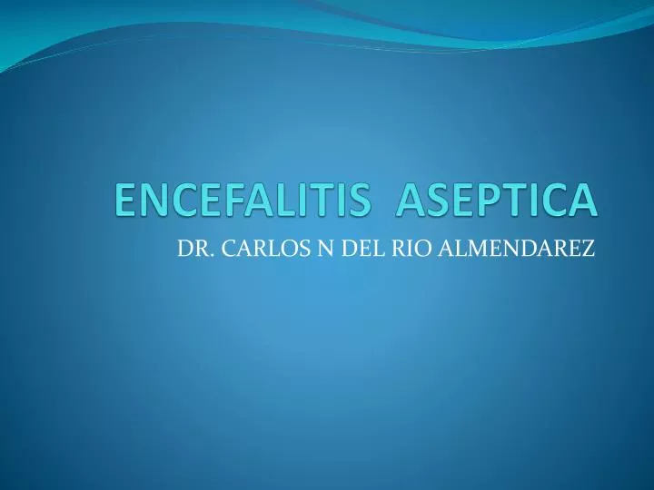 encefalitis aseptica