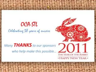 OCA-STL Celebrating 38 years of success