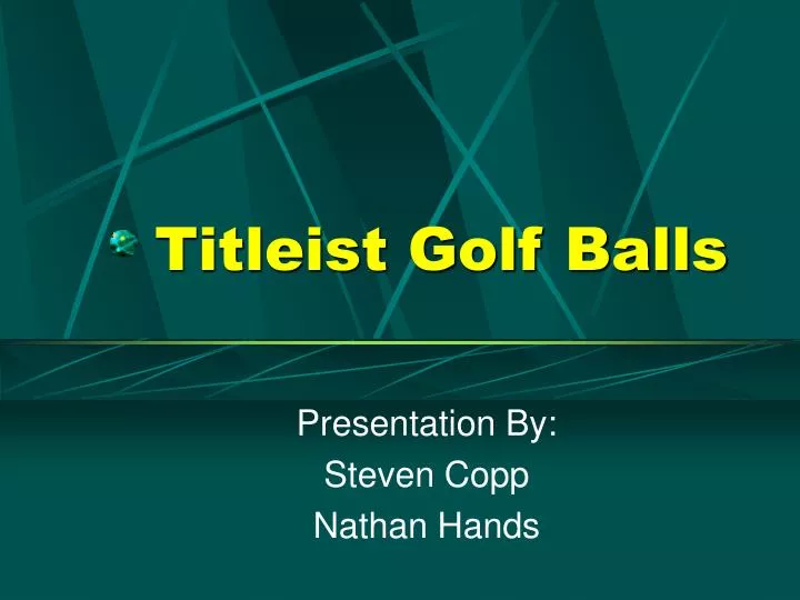 titleist golf balls