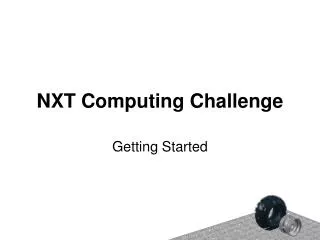 NXT Computing Challenge