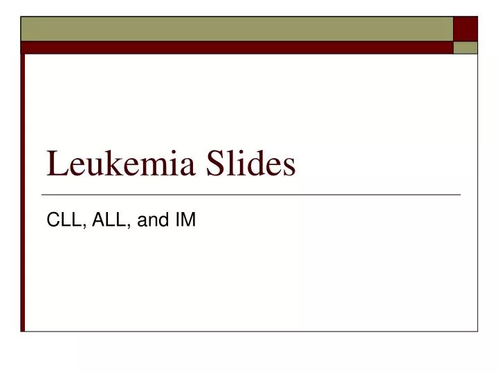 leukemia slides