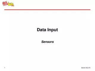 Data Input