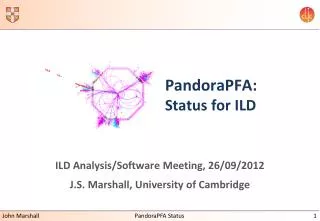 PandoraPFA: Status for ILD