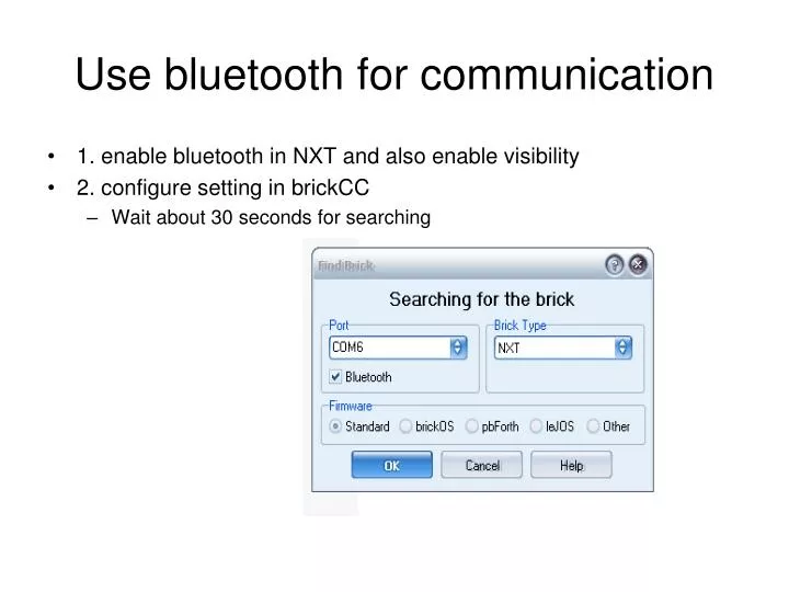 use bluetooth for communication