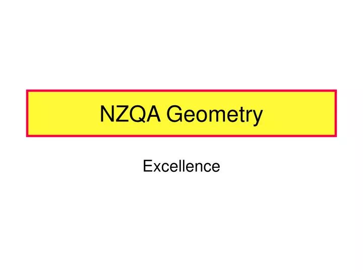 nzqa geometry