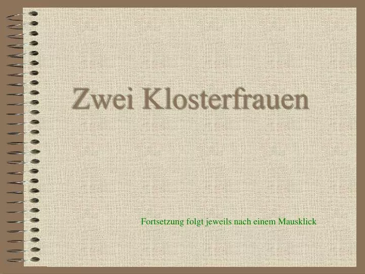 zwei klosterfrauen