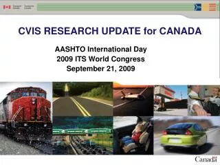 CVIS RESEARCH UPDATE for CANADA