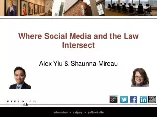 Where Social Media and the Law Intersect