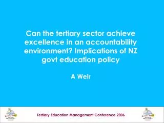 Tertiary Education Management Conference 2006