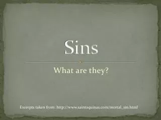 Sins