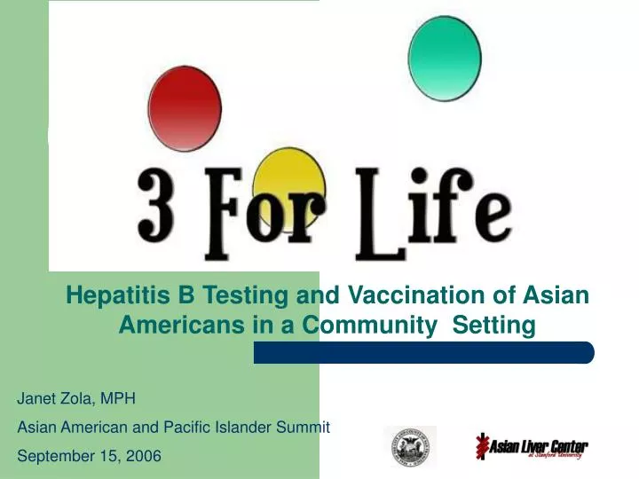 hepatitis b testing and vaccination of asian americans in a community setting
