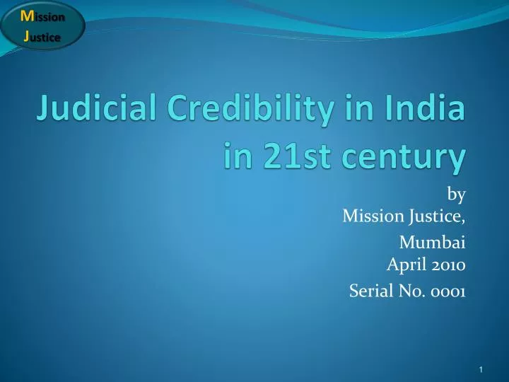 judicial credibility in india in 21st century