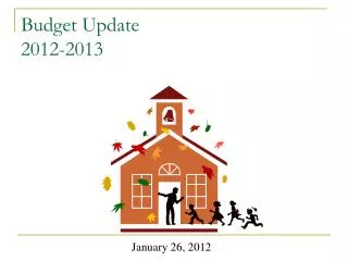 Budget Update 2012-2013