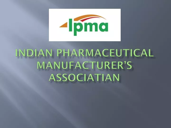 indian pharmaceutical manufacturer s associatian