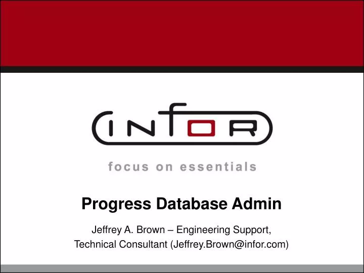 progress database admin