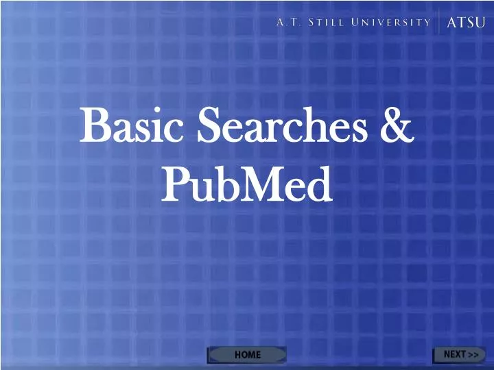 basic searches pubmed