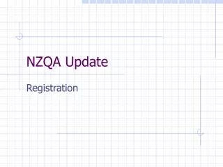 NZQA Update