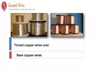 Tinned copper wires over Bare copper wires