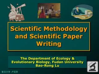Scientific Methodology and Scientific Paper Writing