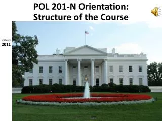 POL 201-N Orientation: Structure of the Course
