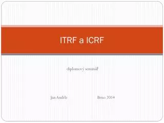itrf a icrf