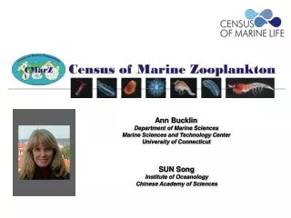 Ann Bucklin Department of Marine Sciences Marine Sciences and Technology Center