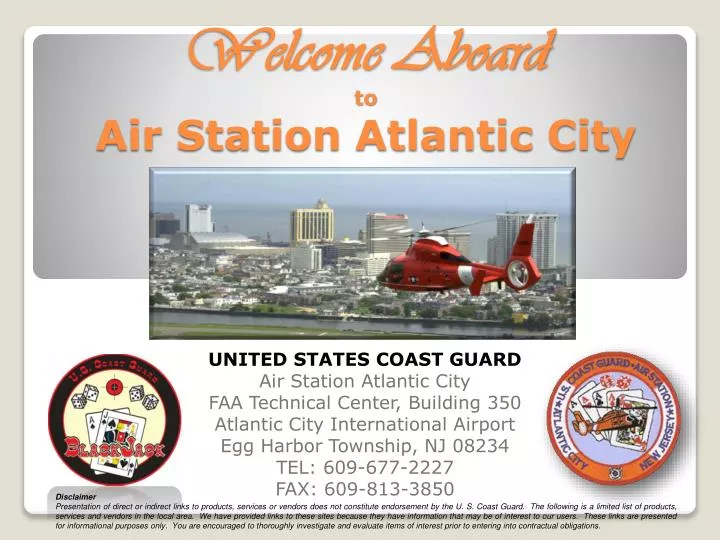 welcome aboard to air station atlantic city