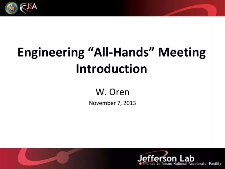 engineering all hands meeting introduction