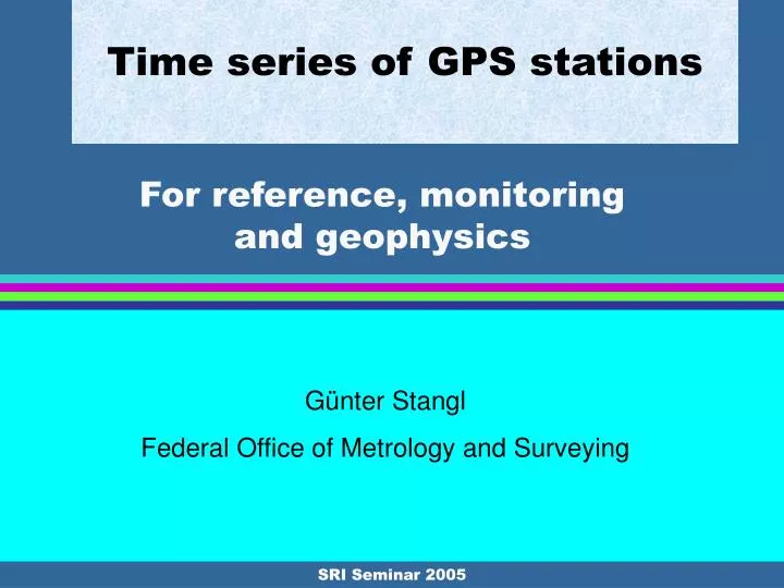 time series of gps stations