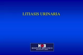 LITIASIS URINARIA