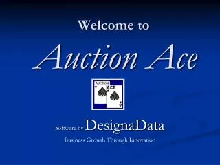Welcome to Auction Ace