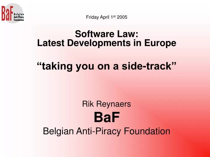 rik reynaers baf belgian anti piracy foundation