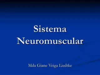 sistema neuromuscular