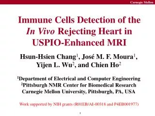 Immune Cells Detection of the In Vivo Rejecting Heart in USPIO-Enhanced MRI