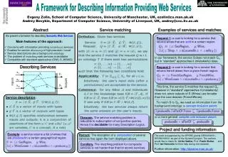 A Framework for Describing Information Providing Web Services