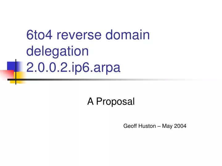 6to4 reverse domain delegation 2 0 0 2 ip6 arpa
