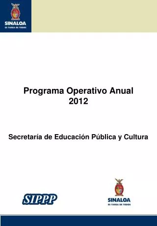 Programa Operativo Anual 2012