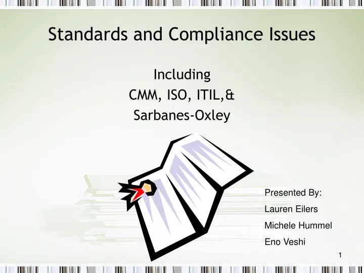 standards and compliance issues