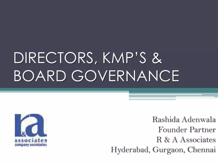 directors kmp s board governance