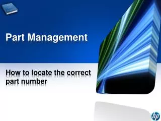 part management
