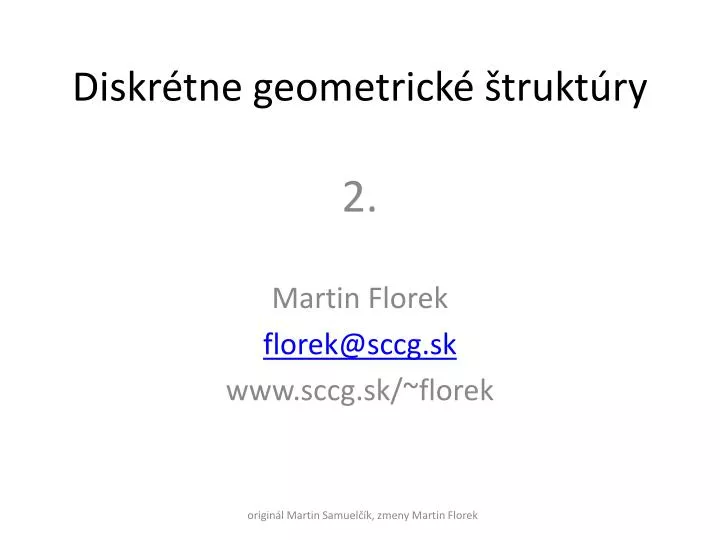 diskr tne geometrick trukt ry