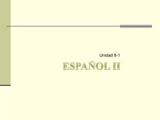 EspaÑol II