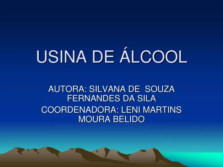 usina de lcool